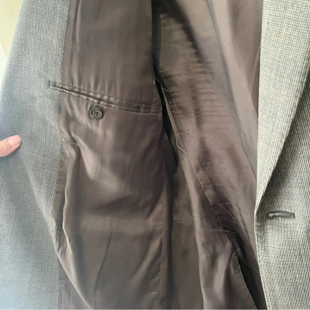 RALPH Ralph Lauren Sport Coat Jacket 44L Black Wool/Silk 2-Button - Picture 7 of 8